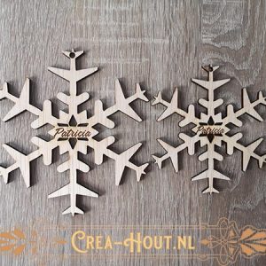 Vliegtuig Snowflake gepersonaliseerd