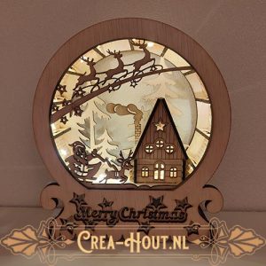 Kerst dorp rond