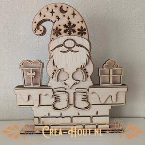 Gnome op schoorsteen