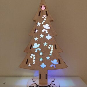 Kerstboom met licht