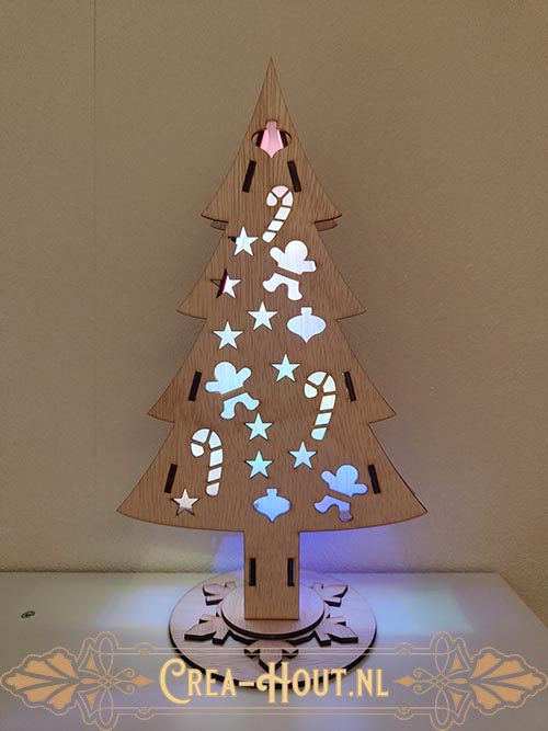 Kerstboom met licht